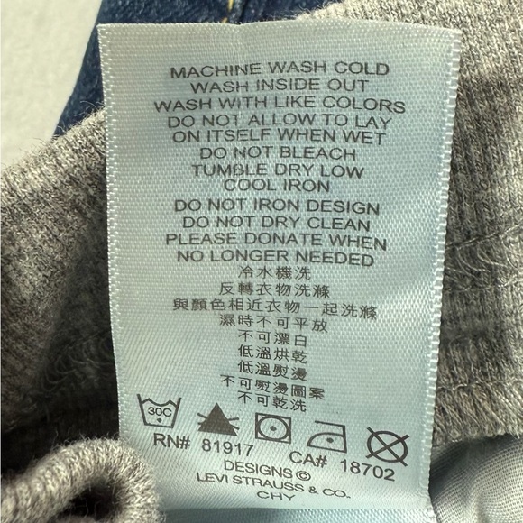 NWT LEVI’S Baby 514 Straight Leg Dark Wash Elastic Stretch Pull On Jeans Size 6M - Picture 12 of 12